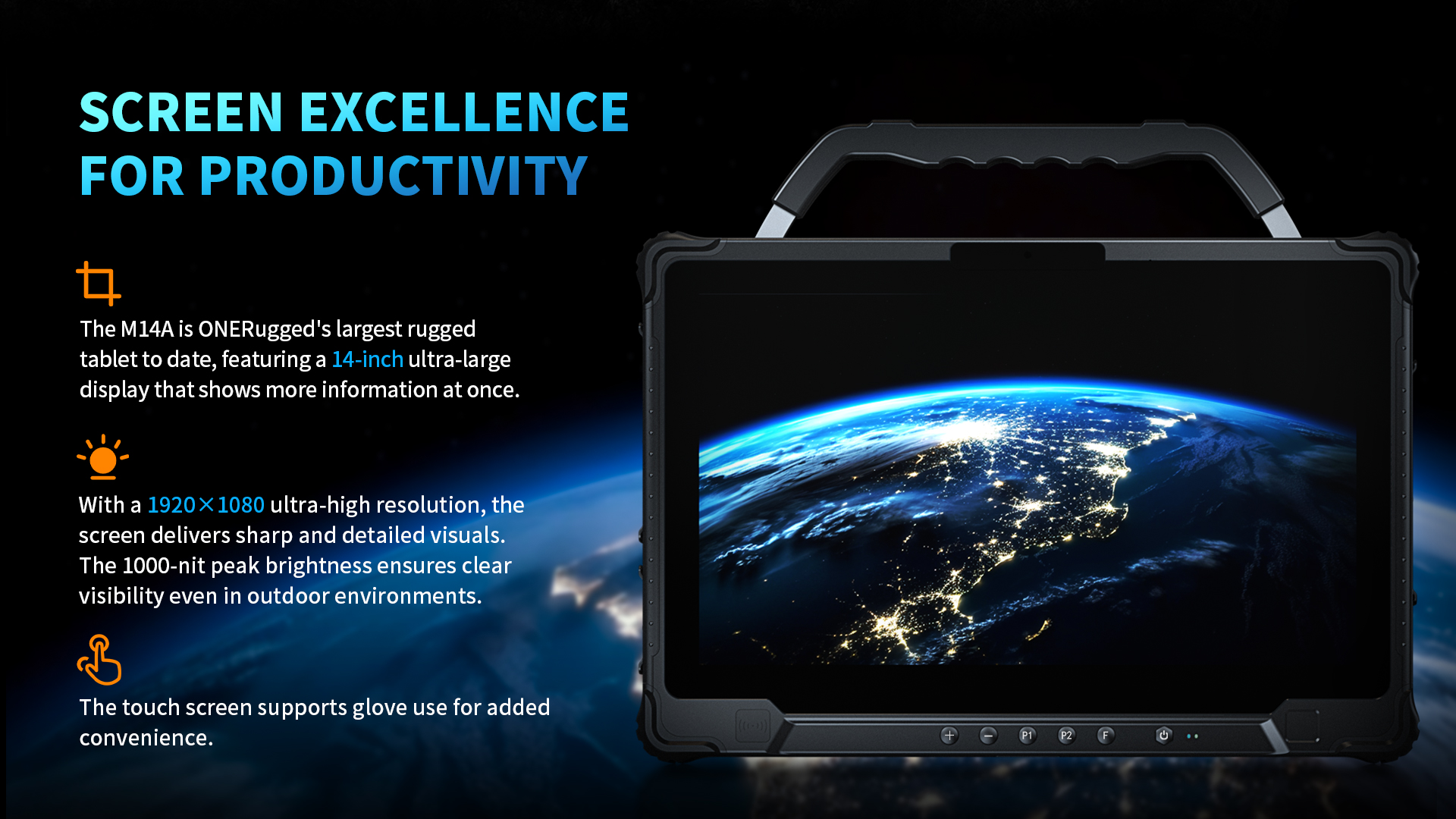 ultra-large rugged tablets
