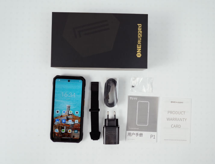 opening the box, you’ll find the neatly organized set of accessories and the П1 device