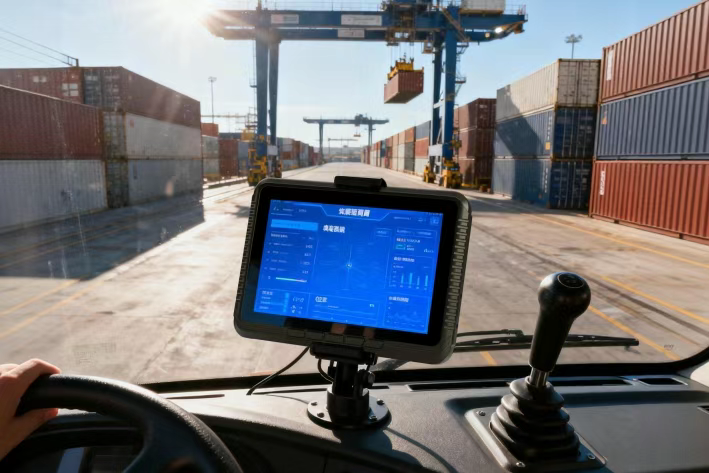 Thanks to its Дисплей высокой яркости 1000 нит, Номера контейнеров, места и инструкции по подъему остаются хорошо видимыми даже при интенсивном солнечном свете. Thanks to its Дисплей высокой яркости 1000 нит, Номера контейнеров, места и инструкции по подъему остаются хорошо видимыми даже при интенсивном солнечном свете.