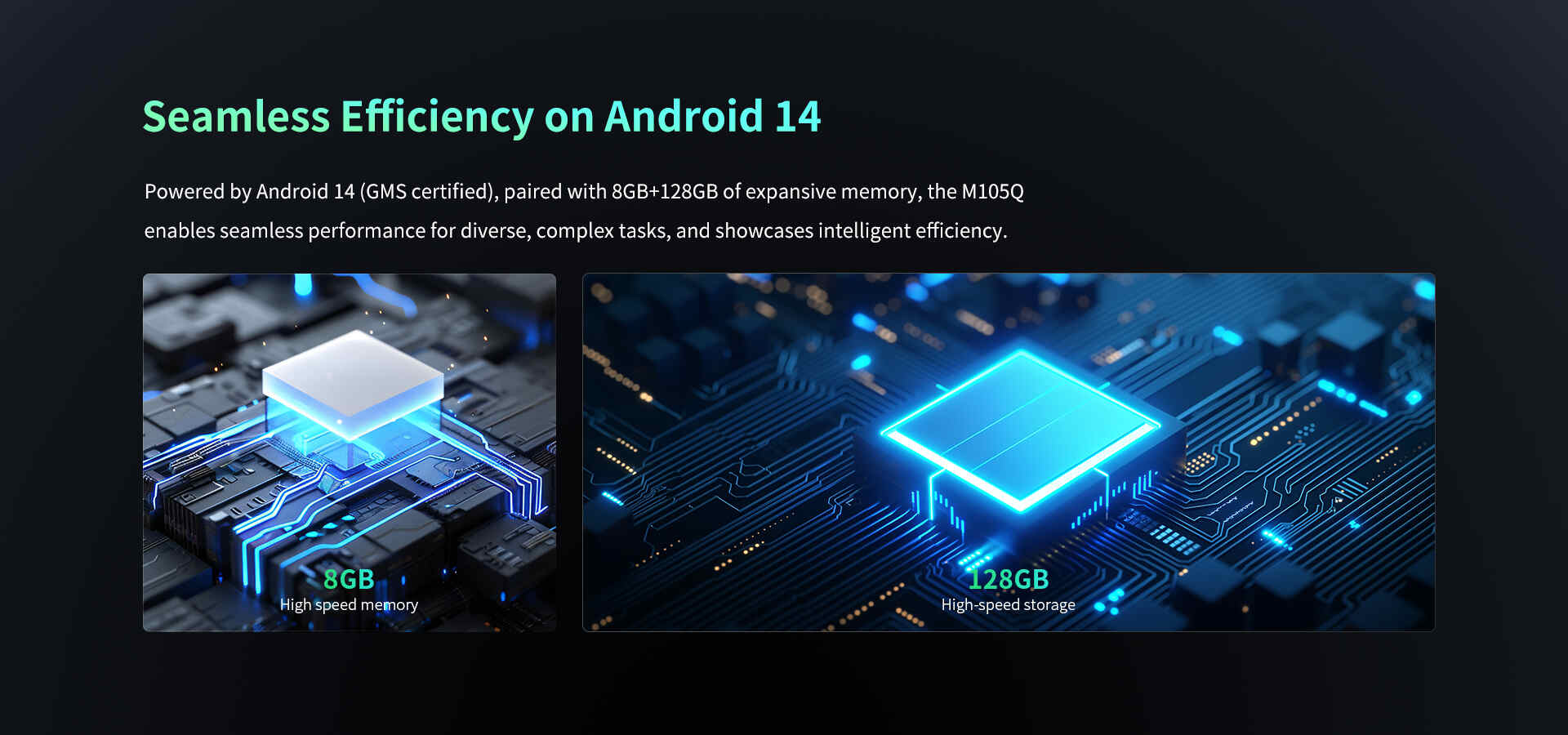 Android 14 GMS-Certified EM-0885M: 8GB 128GB Memory for Seamless