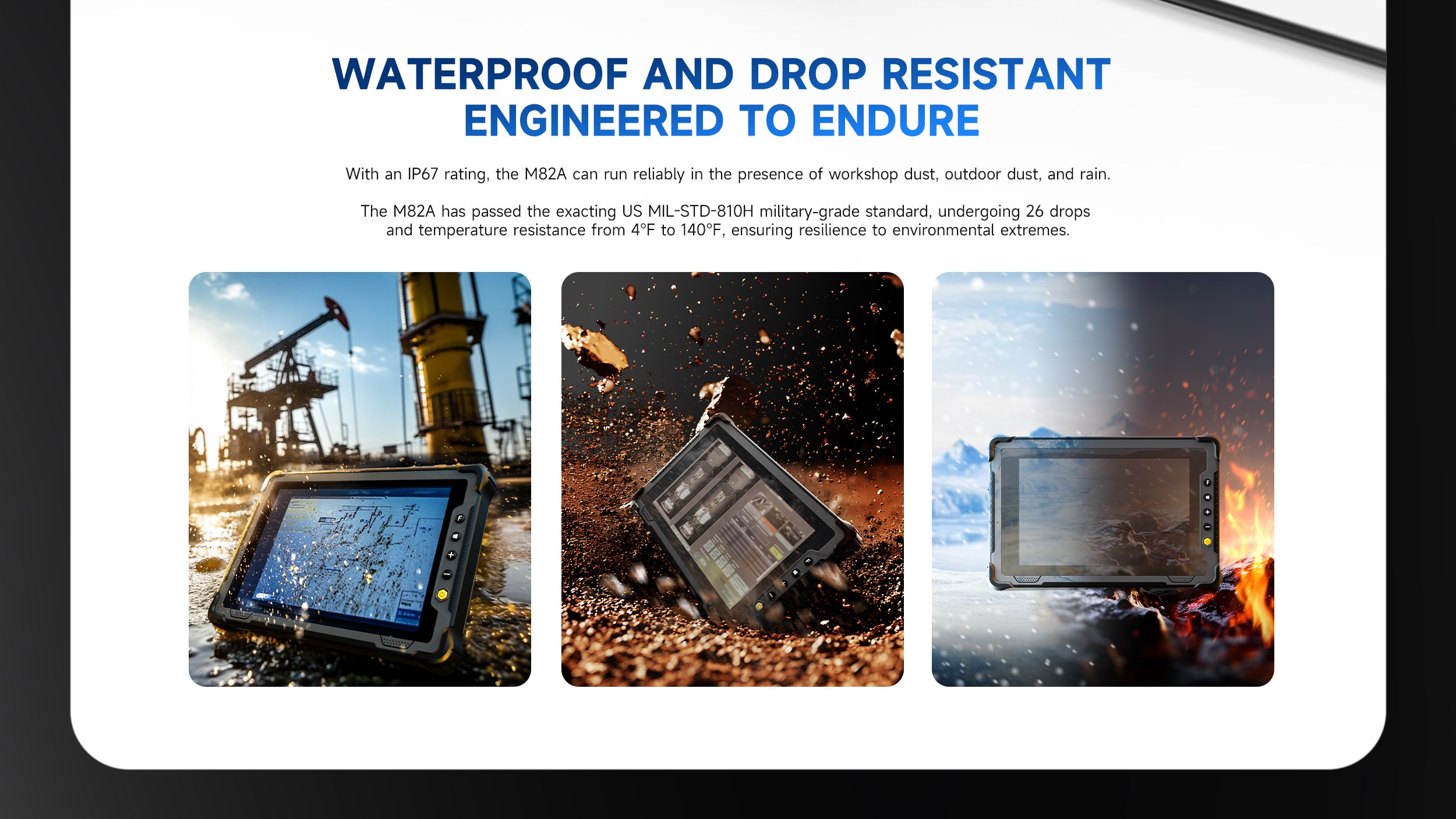WATERPROOF AND DROP RESISTANTENGINEERED TO ENDURE
